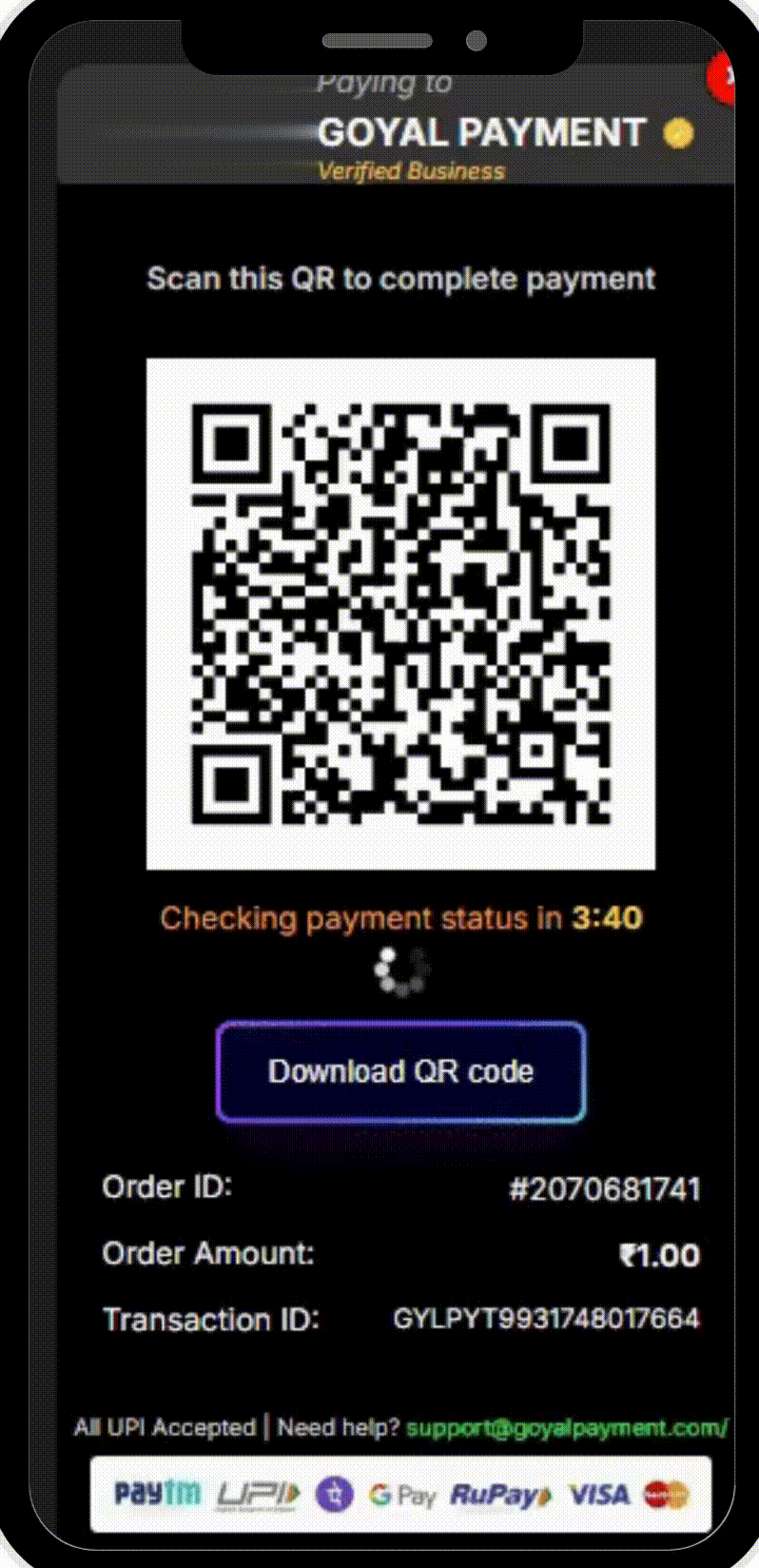 Goyal Payment Illustration